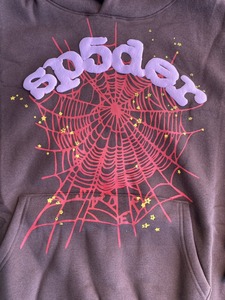 Sudadera con Capucha Estampada con Diseño de Telaraña, Unisex, Oversize, de Forro Polar 100% Algodón, Estilo Casual, para Primavera, Ropa Urbana - Product Image 5