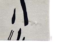 Nouvelle Arrivée Tapis de Salon 9x12 Tuftés à la Main Style Bhadohi en Laine de Nouvelle-Zélande et Coton, Motif Abstrait à Poils Haute et Basse
