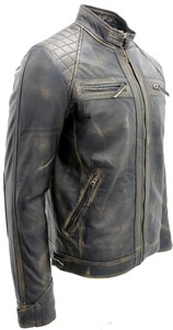 Fabricant pakistanais de vestes en cuir en gros – Nouvelle veste en cuir décontractée pour homme avec ceinture latérale, design OEM pour moto - Product Image 2