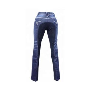 Femmes taille haute respirant Denim vêtements équestres culotte de genou à siège complet pour pantalon d'équitation - Product Image 2