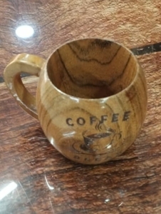 Eco-Friendly Polished Wooden Viking <b>Mug</b> with Hand Carved Engraving and Animal Design-Valentine's Day & Halloween Gift - Product Image 6