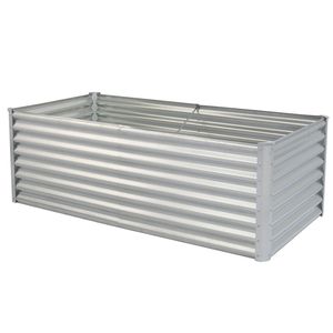 2ft Galvanized Rectangular Raised Garden Bed Outdoor Metal <b>Planter</b> Box for Planting <b>Vegetables</b> & Fruits - Product Image 4