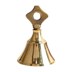 Campana Colgante de Latón Puro Hecha a Mano para Decoración del Hogar, Dorado Antiguo, para Templos Religiosos, Festivales, Regalos de Boda - Product Image 1