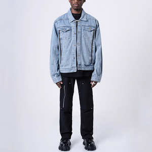 Veste d'hiver personnalisée pour homme en toile de coton 100% premium avec logo sur le devant, antibactérienne et respirante - Product Image 2