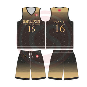 Crystal Sport Sublimated <b>Basketball</b> Uniform Custom Design Sleeveless Jersey <b>Shorts</b> Set for Men <b>Women</b> Youth Teams - Product Image 1