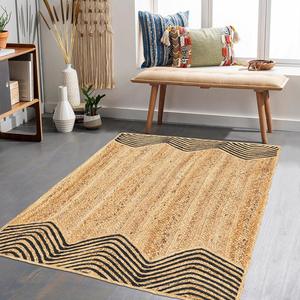 Home Hotel Resort Scandinavian Braided Handmade Natural Jute Fiber <b>Washable</b> Floor Area <b>Rug</b> - Product Image 2