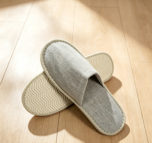 Zapatilla de Hotel de lino natural, <span class=keywords><strong>calzado</strong></span> higiénico antibacteriano para invitados, Spa Resort, comodidades de baño, retiro de bienestar, <span class=keywords><strong>sanitario</strong></span> limpio - Product Image 1