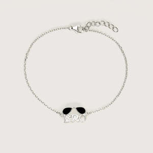 Rakhi de Plata de Ley 925 con Baño de Rodio para Él, Rakhi Minimalista Unisex con Hilo para Hermano o Hermana - Product Image 4