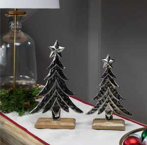 High Quality Aluminium <b>Christmas</b> Tree Decor Single-piece Handmade Modern Eco-Friendly Durable Tabletop Sculpture for Living Room - Product Image 2