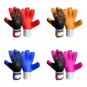 High Quality Soccer Football Goalkeeper <b>Gloves</b> Wrist Band Support Velcro Wrist Closure Double Layer <b>Latex</b> Football <b>Gloves</b> - Product Image 6