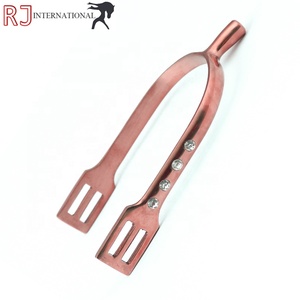 Éperons à cheval en or rose avec logo personnalisé, nouvelle arrivée, qualité supérieure, acier inoxydable imperméable, RIAZ JAMAL INTERNATIONAL - Product Image 6