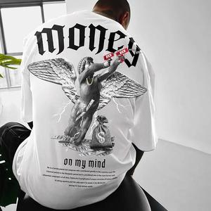 T-shirt décontracté à manches courtes pour homme, coupe classique, design personnalisé, confortable, 100% coton respirant, broderie, motif uni - Product Image 6