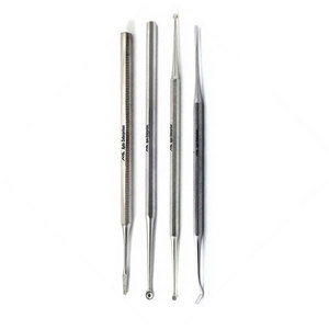 Kit de 4 outils de podologie pour ongles incarnés, avec rehausseur d'ongles, lime à ongles, curette, instruments de pédicure et manucure pour le soin des pieds et le nettoyage des ongles - Product Image 6