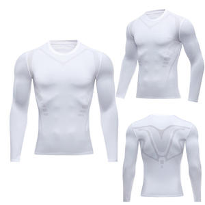 Camisetas Deportivas de Manga Larga para Hombre, Transpirables, con Protección UV, de Spandex/Algodón, Ajustadas, de Alta Venta - Product Image 5