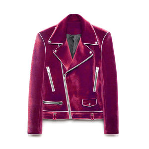 Veste de Costume Classique en Velours pour Homme, Premium, Douce, Hiver, Col Montant, avec Logo Frontal, Élégante pour Mariage - Product Image 4