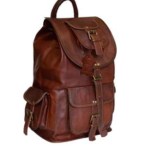 Mochila Moderna de Cuero Genuino de 16 Pulgadas, para Viajes, Senderismo, Hecha a Mano, Producto al por Mayor, Personalizable, Portátil, Ligera y Duradera - Product Image 1