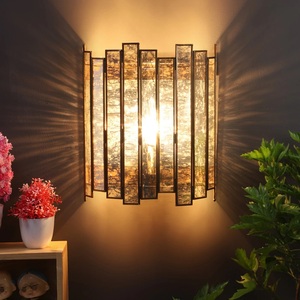 Luxurious Modern Glass Wall <b>Sconce</b> Rectangle Indoor Decor Entryway <b>Lighting</b> Home Accent Fixture - Product Image 1