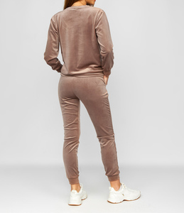 <b>Low</b> price custom made Streetwear Two Piece Crop <b>Top</b> Tracksuit Set <b>High</b> Quality Women Zip up Hoodie Jacket and Wide Leg Pants - Product Image 6