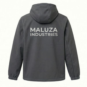 Veste d'hiver unisexe moderne à capuche, imperméable, style streetwear, avec logo personnalisé, légère, coupe-vent d'extérieur pour entreprise - Product Image 3