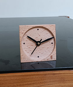 Premium Handmade Modern Mini <b>Pine</b> Wood <b>Desk</b> Clock-Eco-Friendly Quartz Movement Birthday Gift for Home/Office <b>Desk</b> Decor - Product Image 5