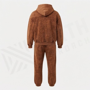 Mens Wholesale Long Sleeves Casual Wear Acid Wash <b>Tracksuit</b> Customized Design OEM Service Quality Jogging Activewear - Product Image 2