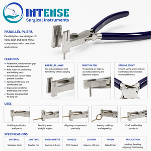Pince à plier les bracelets en acier inoxydable OEM, outil de fabrication de bijoux à mâchoires parallèles, pince à façonner les fils et les bracelets, logo personnalisé - Product Image 5