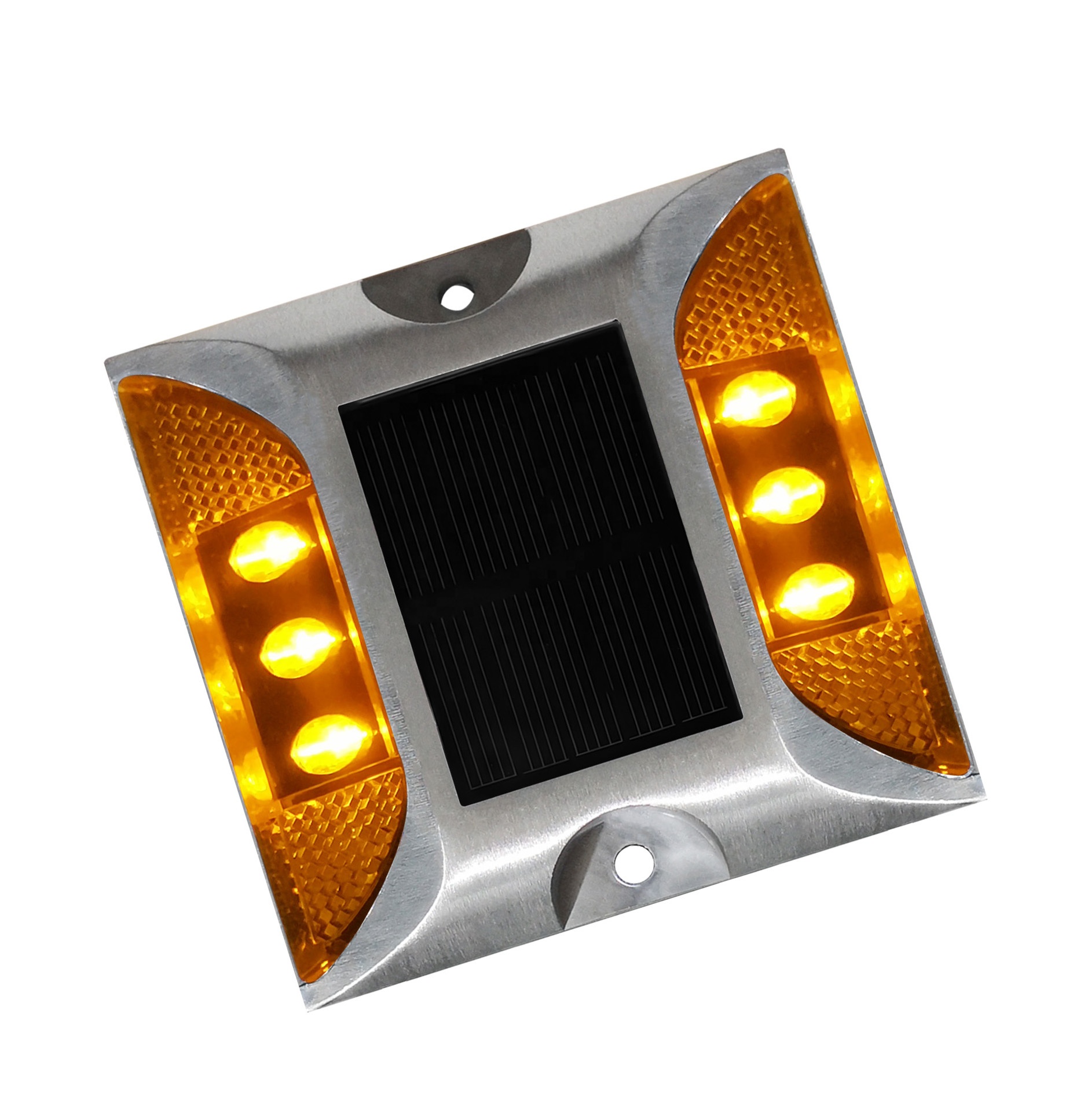 Фонарь отражатель высокой яркости, кошачий глаз, IP68, алюминиевый светодиодный дорожный фонарь на солнечной батарее, дорожный маркер для подъездной дорожки