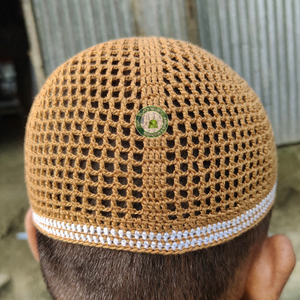 หมวกกุฟฟี่มุสลิมถักมือลายนูน ลดราคาพิเศษ สำหรับทุกเพศทุกวัย หลายสี ปรับขนาดได้ ยืดหยุ่น ระบายอากาศดี หมวกคลุมศีรษะสำหรับผู้ป่วยเคมีบำบัด ผ้าฝ้าย - Product Image 5