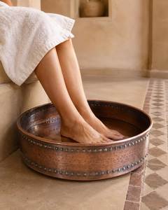 Luxury Handmade Copper Pedicure Bowl Crafted For Professional Foot Care Services Elegant Design And Lasting Beauty - Product Image 5