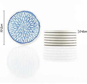 Resin Round <b>Coasters</b> Bohemian Floral Design Reusable Drink Mats 6 Pcs Set for <b>Table</b> Decor - Product Image 6