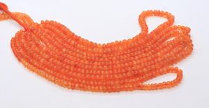 ลูกปัดคาร์เนเลียนธรรมชาติทรงรอนเดลล์เรียบขนาด 16 นิ้ว สีส้มแฟนตา ลูกปัดพลอยคาร์เนเลียนทรงรอนเดลล์ ลูกปัดคาร์เนเลียนธรรมชาติแบบเม็ดเดี่ยว - Product Image 6