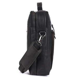 Sac pour ordinateur portable en cuir de qualité supérieure pour hommes et femmes, avec plusieurs compartiments et design durable, disponible à prix d'exportation - Product Image 3