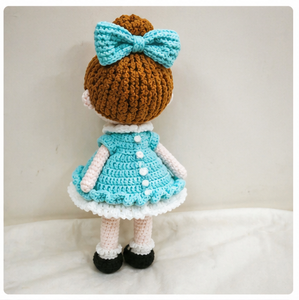 Poupée longue en crochet faite à la main pour bébé fille, taille personnalisée, style dessin animé, jouet doux pour filles, cadeau idéal pour bébé, fabrication OEM au Vietnam - Product Image 4