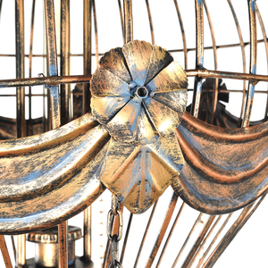 Vintage Hot Air <b>Balloon</b> Pendant Metal Cage Chandelier Hanging Lamp for Bar Cafe Restaurant Decoration 58.42Lx58.42Wx104.14H cm - Product Image 5