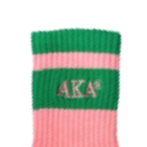 AKA Green Pink Quarter Crew <b>Socks</b> Comfortable Cotton Athletic Casual Embroidered <b>Socks</b> for <b>Women</b> Green Pink <b>White</b> - Product Image 5