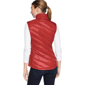 Gilet matelassé d'hiver en toile avec fermeture éclair, veste sans manches personnalisée, manteau chaud rembourré et matelassé pour femme, gilet de golf matelassé - Product Image 5