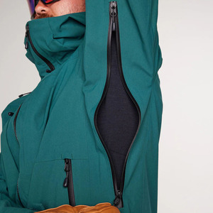 Veste de ski softshell isolante pour homme, grande taille, coupe-vent, imperméable, doublure polaire, fermeture éclair, veste de randonnée sportive - Product Image 4
