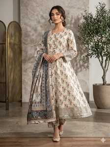 ชุดสูทสำเร็จรูปขายส่งสำหรับสุภาพสตรี คามีซ ชัลวาร์ ชุดผ้าลอนสำเร็จรูป ชุดผ้าลอนฟัยซาลาบาด ชุดสัลวาร์ คามีซสำเร็จรูปคุณภาพสูง - Product Image 2