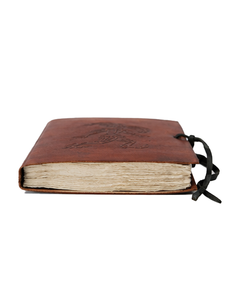 Diario de Cuero Kokopelli, Cuaderno de Cuero Hecho a Mano, Diario de Viaje Vintage, Diario de Escritura Rústico, Papel con Borde Desflecado, Regalo - Product Image 2