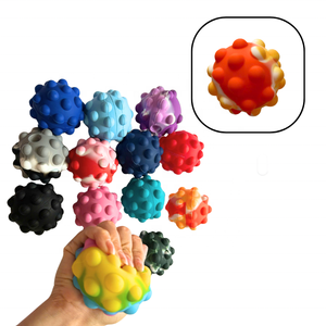 Balle sensorielle anti-stress en silicone Pop Bubble Fidget avec taille et couleur personnalisables pour les enfants de 5 à 7 ans et les adultes - Product Image 2