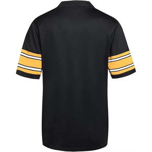 Jersey de Fútbol Americano Ligero de Color Negro Sólido, Superventas, para Adultos, 100% Poliéster, Tallas Grandes, Camisetas de Fútbol para Hombre - Product Image 6