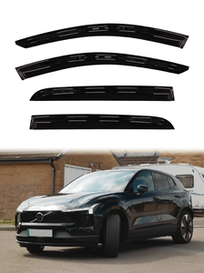 Volvo EX30 2024-ON Pare-vent transparent noir en acrylique GCS 4 pièces pour vitres de voiture, protection et décoration, avec ruban adhésif 3M - Product Image 2