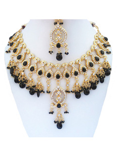 ชุดเครื่องประดับคริสตัลสไตล์โบราณประดับด้วยดอกไม้ทำมือ ประกอบด้วยสร้อยคอ ต่างหู และมงกุฎติกก้า สีทอง สำหรับงานหมั้นและวันครบรอบ - Product Image 1