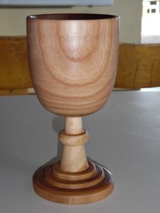 Wooden Wine Glass Handcrafted Olive Wood Drinking Cup Eco Friendly <b>Drinkware</b> for Home Party - Product Image 5