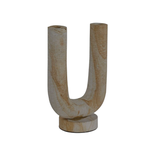 WOODGRANDLIVING Jarrón de Piedra Moderno Hecho a Mano, Flor Artificial Impermeable para Hogar, Jardín y Bodas - Product Image 1