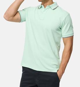 Camisetas Polo de Manga Corta para Hombre, de Poliéster/Algodón, de Alta Calidad, Transpirables, con Estampado Sólido, Personalizadas con Bordado, Tallas Grandes - Product Image 6