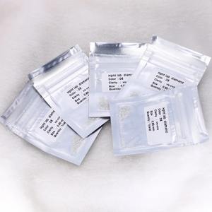 Diamants synthétiques HPHT de laboratoire, pierres brutes de taille ronde, de 1,0 mm à 3,2 mm, couleur blanche, clarté VVS VS, pour la fabrication de bijoux - Product Image 4