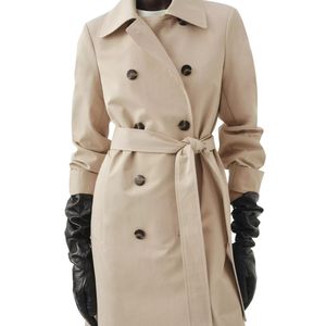 Abrigo de Gabardina Largo de Lujo para Mujer, Personalizado 2026, Impermeable, Bordado, con Forro de Poliéster, para Invierno - Product Image 4