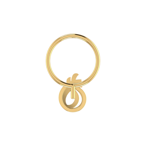 AJRETAIL Piercing de Nariz Étnico con Flor para Mujer, Oro 14K, Diamante Natural de Corte Brillante Redondo de 0.023ct - Product Image 5