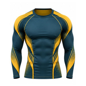 Compression <b>Shirts</b> Lightweight Sportswear <b>Stretch</b> Fit Training Top for <b>Men</b> Running Cycling Gym Exercise and Daily Workouts - Product Image 1